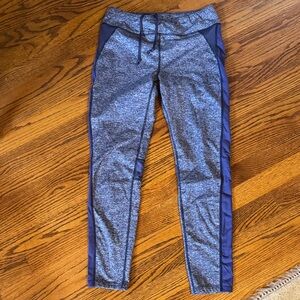 Oiselle Women’s Gray and Blue Heather Athletic Leggings